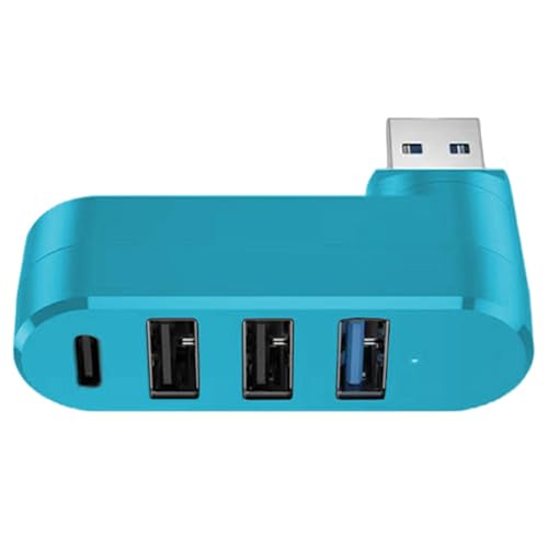 Divisor de puerto USB para coche, divisor de 4 puertos USB 3.0, divisor USB giratorio, expansor USB 3.0, multipuerto USB, adaptador USB para laptop, coche
