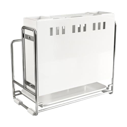 Eleganti organizer per coltelli da banco con funzione drenante, versatili da appendere alla parete, robuste costruzioni in ferro