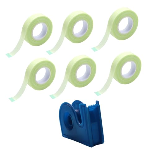 Housoutil Essential Lash Extension Adhesive Tapes 7pcs Pe Non-woven Isolation Patches Cutting Tool