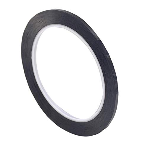 ASDFGH Length 66M Desktop Positioning Tape Marking Tape,Black,15Mm