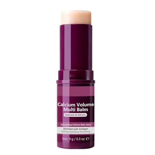 Calcium Multi Balm Stick, Calcium Volume Multi-Bálsamo, Colágeno Hidratante Stick para Cara, Ojos y Cuello, Hidratante y Antiarrugas para Todos los Tipos de Piel (1Piezas)
