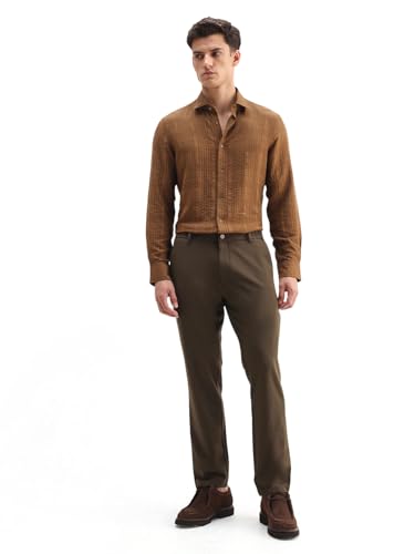 Image of Rare Rabbit Regular fit Plain Trouser
