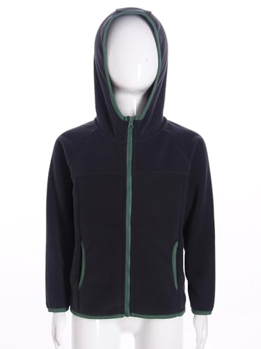 easyforever Kids Boys Girls Fleece Hooded Windproof Jacket Long Sleeve Full Zip Coat Winter Hoodie Sweatshirt Outerwear3