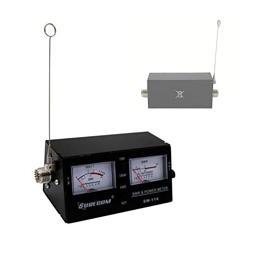 Mcbazel Surecom SW-114 SWR RF Field Strength Test Meter with SO-239 UHF Connector for CB Operation