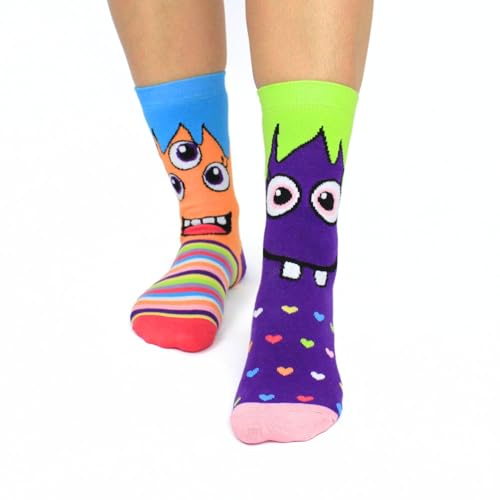United Oddsocks Miss Mashers- Box 6 Oddsocks For Girls, Multi Coloured, UK 12-5.5, EUR 30.5-38.5, US 13.5-8