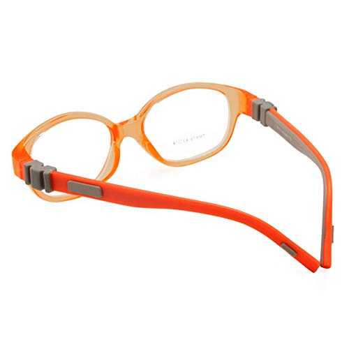 Óculos infantis sem parafuso de silicone flexível moldura óptica dobrável meninos tamanho 43 para a