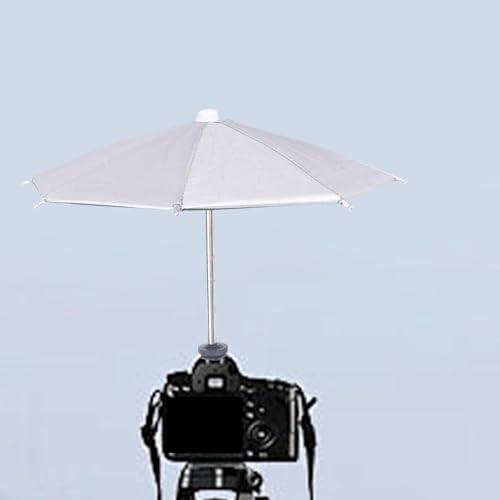 Image of 27cm Camera Umbrella with Hot Shoe Mount for Photography Use, Silvery