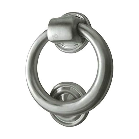 Ring Shaped Door Knocker Satin Chrome Cover