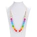 Collar Mordedor Lactancia Prenatal de Silicona Antibacteriana - Sin BPA, Hipoalergénico, Ecológico, Vegano - Ayuda a Prevenir el Dolor de Dientes y Encías del Bebé, Estimula la Dentición - Multicolor