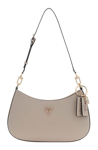 Sac à épaule GUESS Noelle II Taupe aux finitions soignées et design intemporel