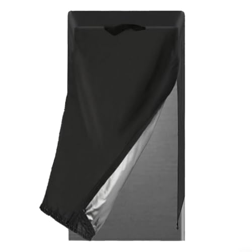 HavenDomicile Cubierta de refrigerador 210D impermeable a prueba de polvo cubierta protectora varios tamaños disponibles para la protección de electrodomésticos de cocina negro (A)