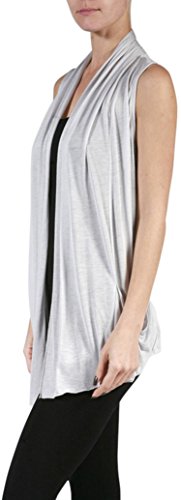 Image of ToBeInStyle Womens Open Front Casual Shrug Lightweight Layering Cardigan Sleeveless or Short Sleeve