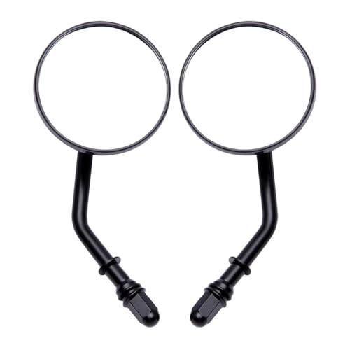 Rétroviseur moto 8mm noir au design rétro épuré pour Dyna