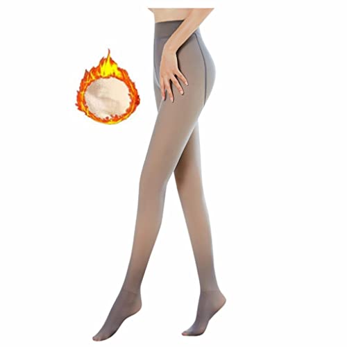 Leggings Damen Winter Damen Thermoleggings Plüschstrümpfe Wärmende Fleece Leggings Hohe Taille Stretch Hose Strumpfhose Gefüttert Cover