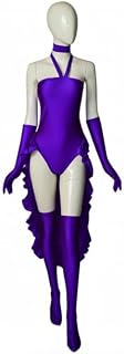 [ASUSA] 戦士英雄 紫 ボディスーツ ロングトレーンスカート コスプレ 衣装｜仮装用 [並行輸入品]