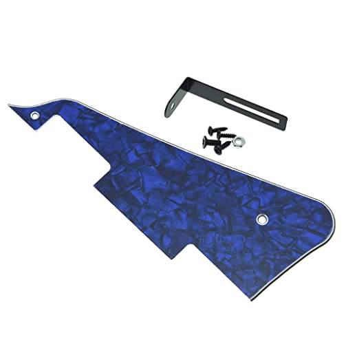 Plaque de protection pour guitare bleu perle LP Kaish support noir pour Epi Les Paul