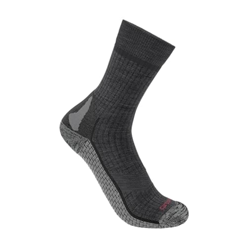 Carhartt Women's Force Grid Midweight Synthetic-Merino Wool Blend Crew Sock
