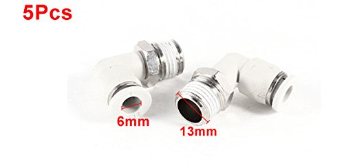 Vanky Industry 5 Pcs Pneumatic 6mm to 1/4