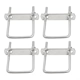 M6 Ubolt UShackle - Juego de 4 pernos en U de acero inoxidable de 50 mm x 80 mm para accesorios mecánicos, para aplicaciones de remolque y reparación
