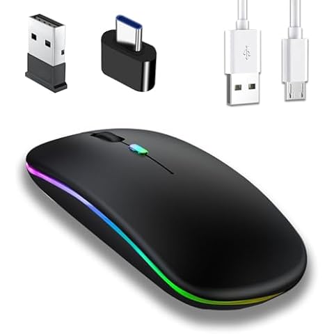 Jinpojun Souris sans Fil Rechargeable Cover