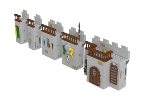 BlueBrixx Pro 108396 - Burg Bärenfels: Estensione murale in blocchi di bloccaggio con 423 componenti, compatibile con altri blocchi di bloccaggio. Fornito in confezione originale.