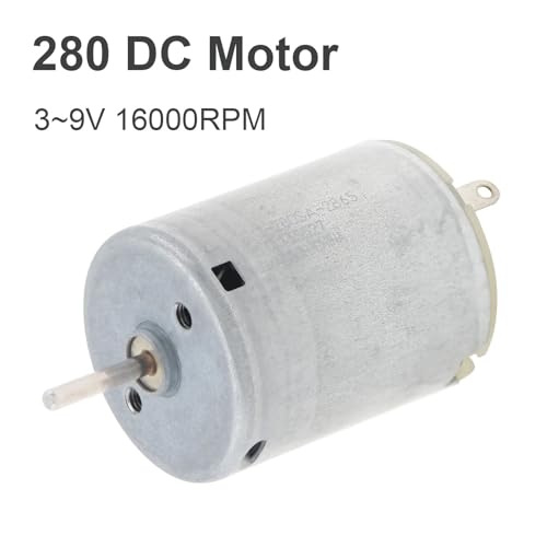 Motor CC RF280 de 3-9 V micro motor eléctrico de alta velocidad para modelismo y robótica 16000 RPM 2