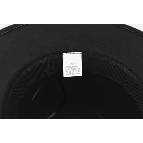 LIGIGWASH Chapeau Fedora Unisexe Laine Structurée avec Large Bord Style Jazz Rétro pour Hommes et Femmes Noir Classique – vue 3