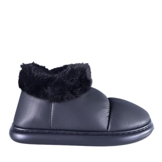 Pantufa Feminina Flowfa Taylor All Black 33-34 | Design Moderno com Solado Antiderrapante | Conforto Ultra Leve ideal para qualquer ocasião