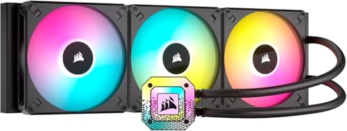 Corsair iCUE H170i Elite CAPELLIX XT Flüssig-CPU-Kühler - DREI AF140 RGB Elite-Lüfter - 420-mm-Radiator - Intel LGA 1700, 1200, 115X, 2066, AMD AM5, AM4 - Inklusive iCUE Commander CORE - Schwarz
