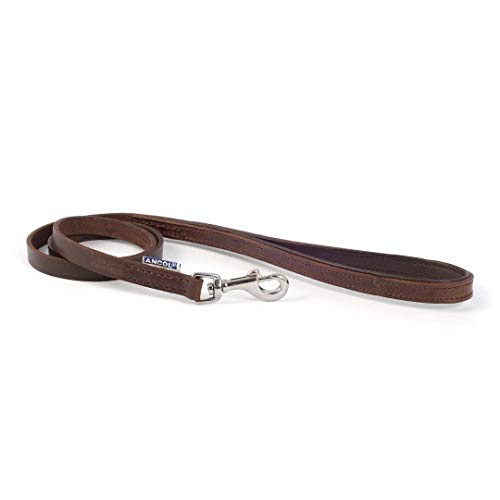 Ancol Vintage Führleine Gepolsterte Leder Kastanie