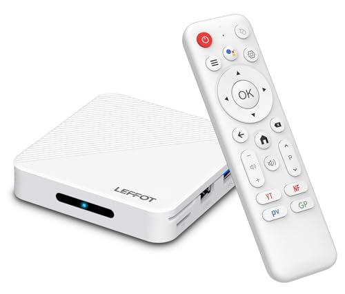 Android 14.0 TV Box 2026, LEFFOT H313 4K UHD TV Box, 2GB RAM + 16GB ROM
