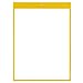 StoreSMART® - Rigid Sewn Vinyl Plastic Pockets - Yellow - 25 Pack - 12