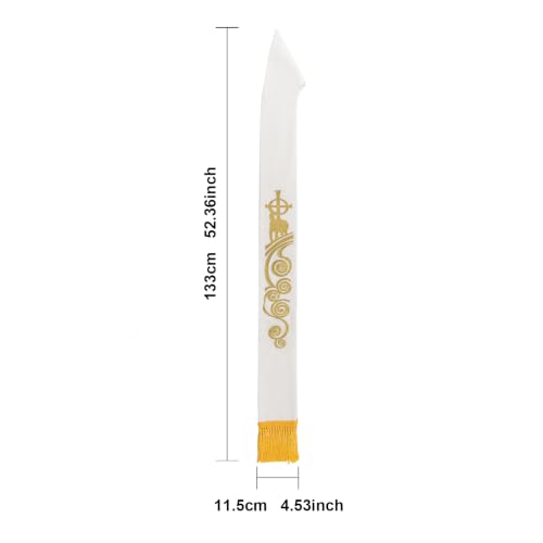 Estola eclesiástica cordero sagrado brocado oro Blessume premium 3