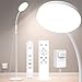 Mojimdo Stehlampe 20000 Lux Tageslichtlampe - Flexible, dimmbare LED Lichttherapielampe mit 5 Farben, 10 Helligkeitsstufen und Timer - Ideal für Schlafzimmer, Wohnzimmer und Büro - Weiß