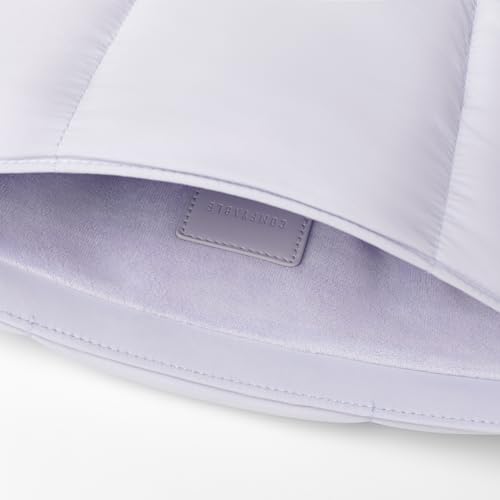 Image of Comfyable Puffy Laptop Sleeve 15 Inch 16 Inch, Quilted Puffer Laptop Carrying Case, Pillow Pouch Compatible for MacBook Air 15 in M4 2025 & MacBook Pro 16 in M4 2024, Lavender