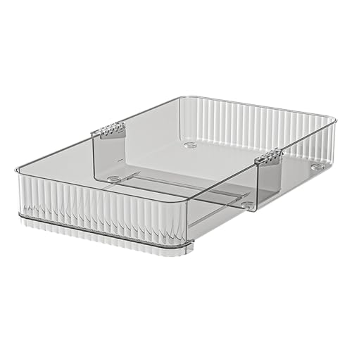 Organizador de cajones de cubiertos – Organizador de cajones de cocina multiusos, bandejas de almacenamiento | Cajón de almacenamiento de cosméticos | Bandejas organizadoras de cajones | Contenedores