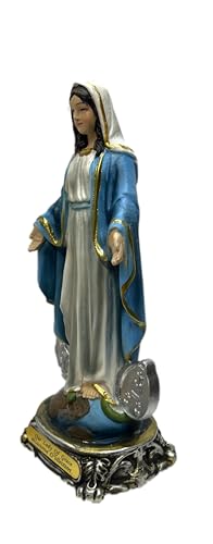 Estatua Religiosa Virgen La Milagrosa 8 pulgadas miniatura 2