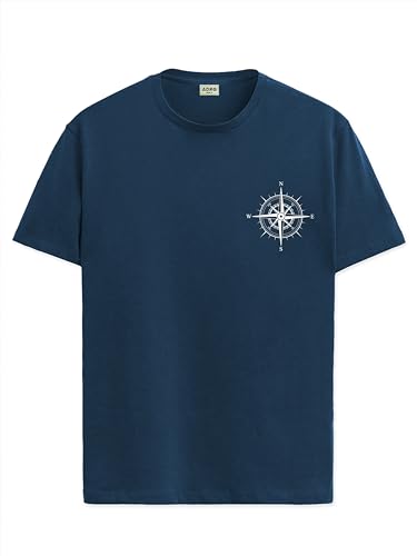 Image of ADRO Unisex 100% Cotton Regular Tshirt | Printed | Graphic Printed | Chest Printed