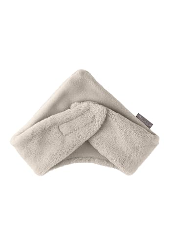 Sterntaler Halstuch aus Teddyflausch, gefüttert, mit Klettverschluss - Unisex Accessoires für Babys & Kleinkinder - warm, weich und bequem - beige, Gr. 2