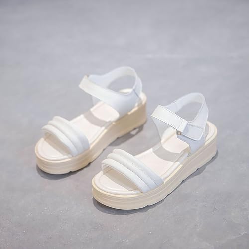 Chanclas de mujer tipo sandalia casual con cuña cómoda para el verano 3