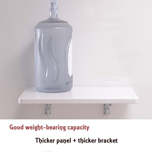 Table pliante pour buanderie et cuisine avec support établi mural rabattable en bois - 4