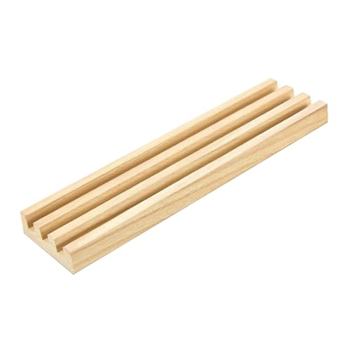 Soporte de Madera para Fichas de Dominó con Bordes Suaves