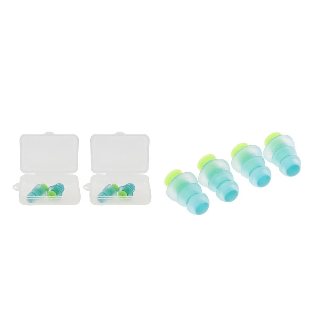 4Pair Silicone Ear Plugs Noise Cancelling Sound Blocking Hearing Protection-image-10