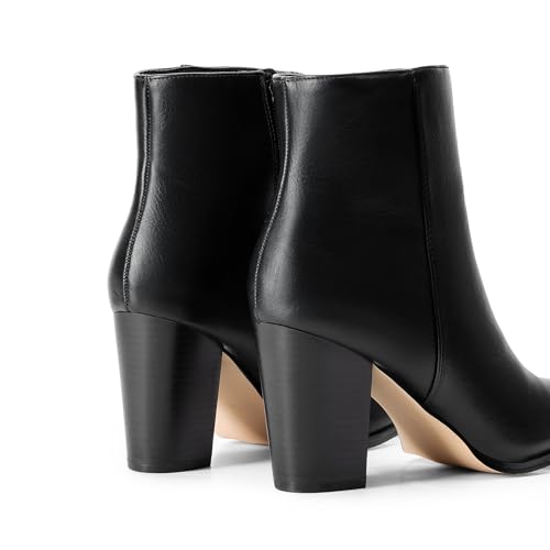 DREAM PAIRS Women's Ankle Boots Chunky Block Heel Booties3