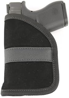ComfortTac Ultimate Pocket Holster - Ultra Thin for Comfortable Concealed Carry - Compatible with Most Pistols and Revolvers from Glock Ruger Taurus Smith and Wesson Kimber Beretta and More (Compact)