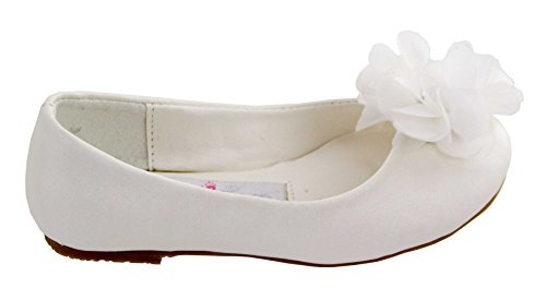 Cinderella Shimmer Flats (Childrens 5, Ivory)2