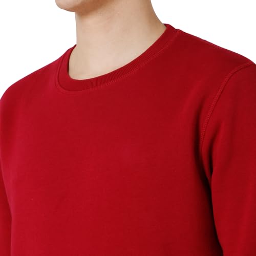 Image of BODYACTIVE Men Full Sleeve Solid Sweatshirt