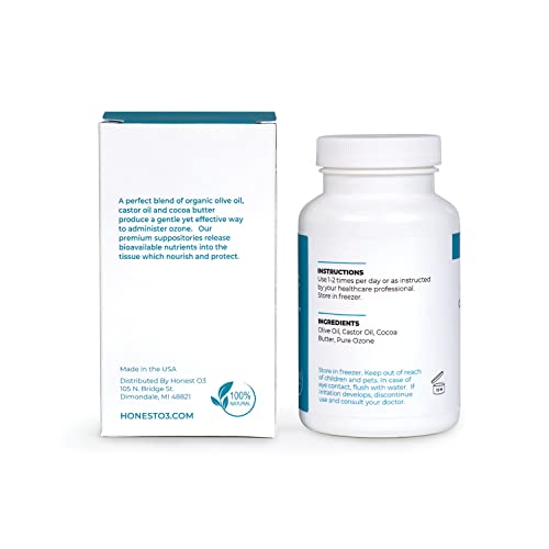 Suppositories | Ozone Oil Infused Rectal Care | Ozonated Oil to Nourish, Protect & Cleanses | 2.3 ML, CR113