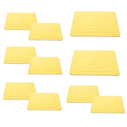 UTHCLO Elegant Paper Cake Base Board 6 Inch Reusable for Birthday Baking Party Dec
