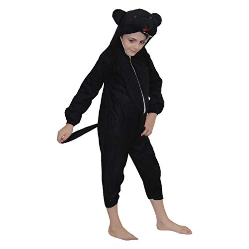 Image of Kaku Fancy Dresses Bear Wild Animal Costume for Kids - Black, 3-4 Years | Animal Fancy Dress for Boys & Girls